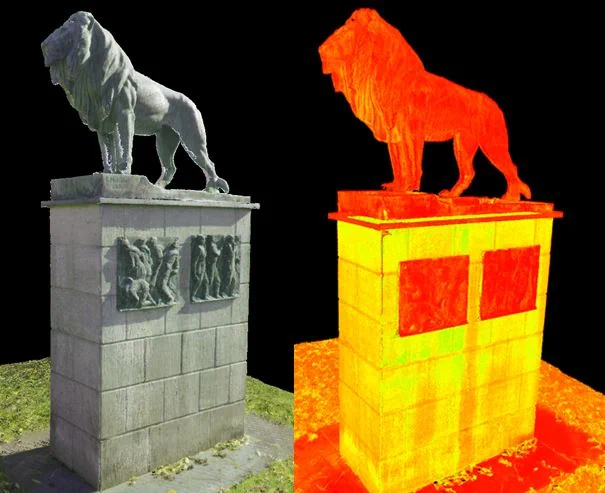 3D-Scandaten-Visualisierung Statue